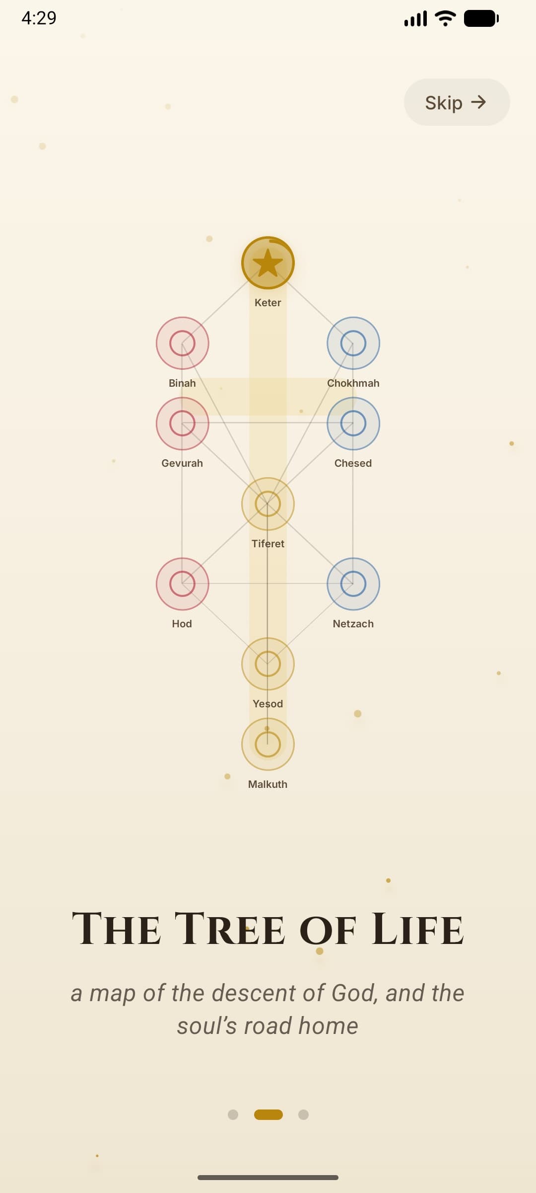 Lux Crucis app — the Tree of Life